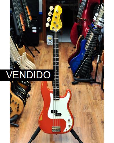 Vintage V4 Icon Bass Distressed Firenza Red